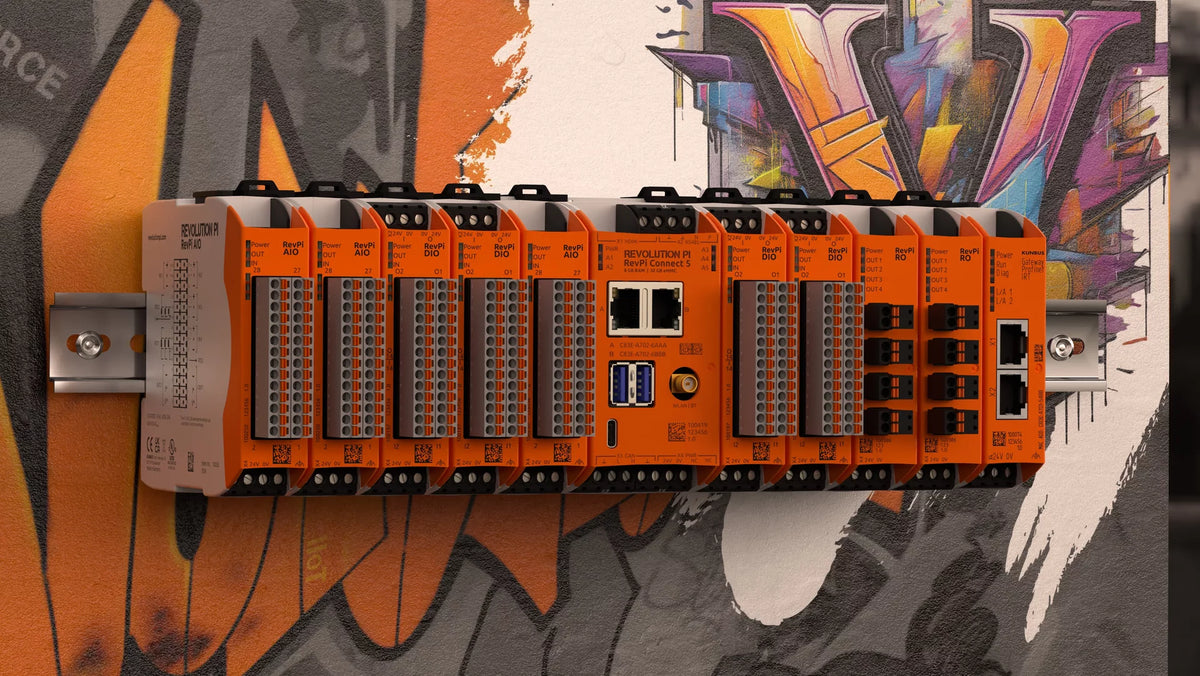 KUNBUS RevPi Connect 5 REVOLUTION PI RevPi Connect 5 mounted in tandem