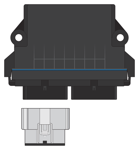 Peak System IPEH-003085 PCAN-MicroMod FD ECU front and side graphic image