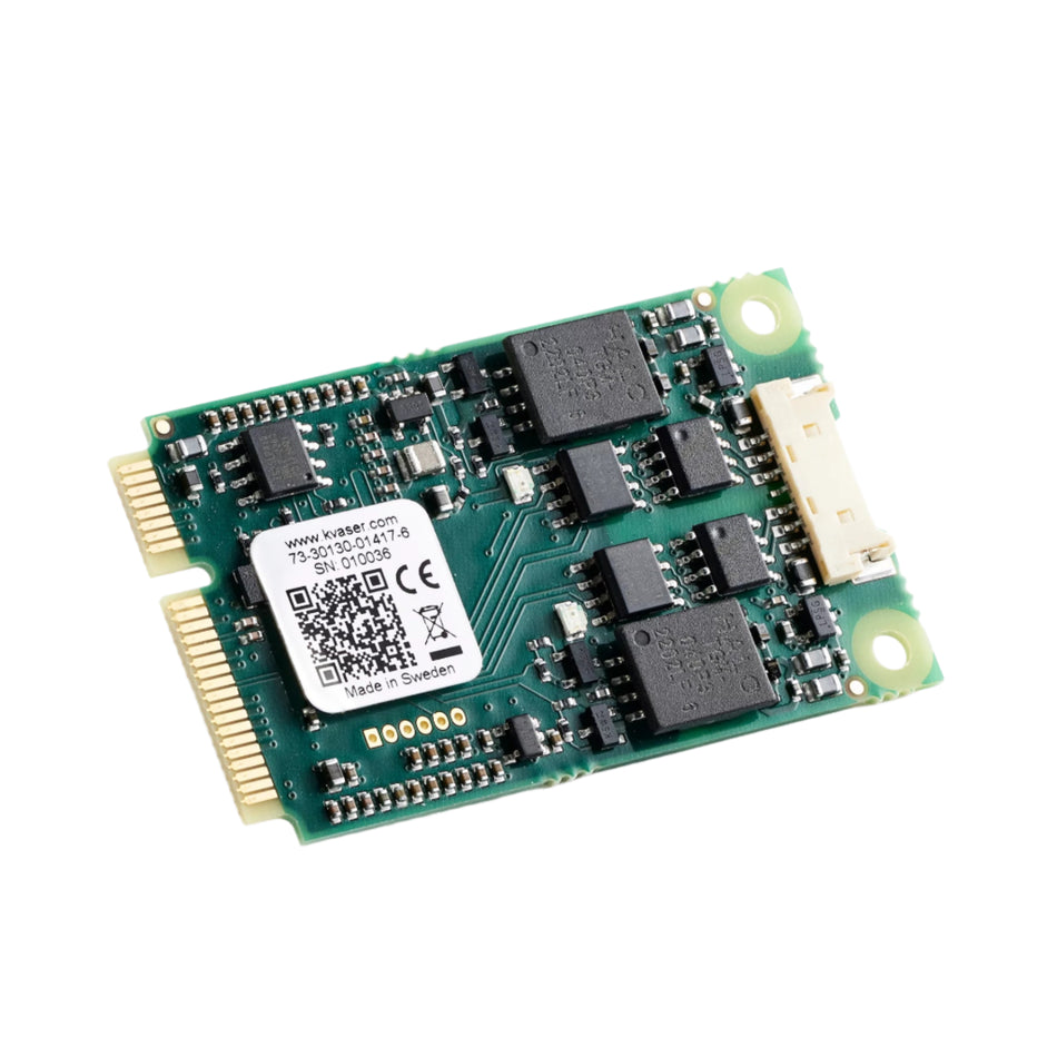 Kvaser KV-01417-6 computer chip and board front bare circuit board view