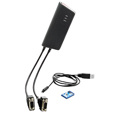Kvaser KV-00819-9 Memorator Pro 2xHS V2 product shot with SD card and cord