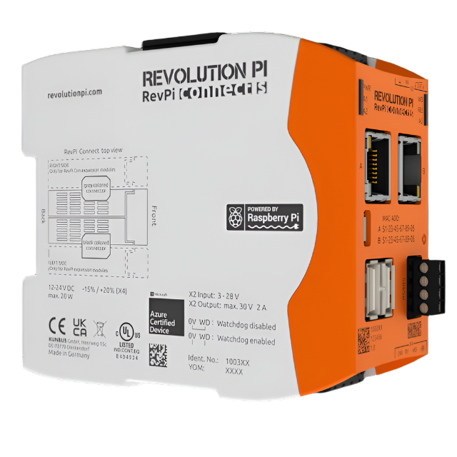Kunbus Rev Pi Connect S Front right side view