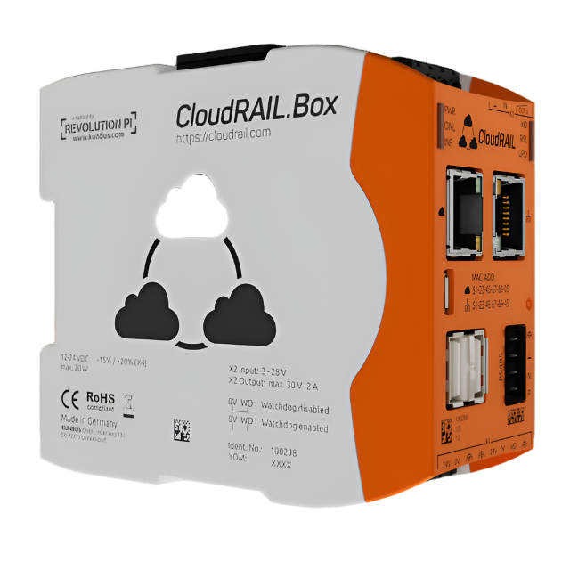 Kunbus KU-PR100298 cloudRAIL.Box front and right side view