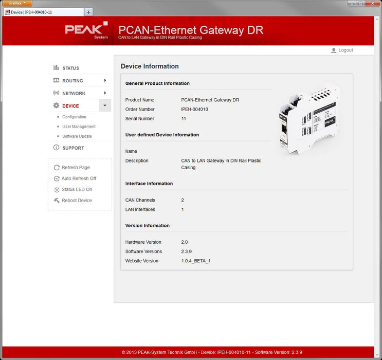 PCAN-Wireless Gateway