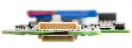 KV-00832-8 bare circuit board version of Kvaser USBcan Pro five channel CAN interface side view showing slim profile