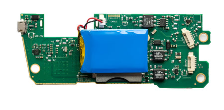 Kvaser KV-00869-4 bottom view of a bare circuit board version of a two channel CAN bus interface and data logger