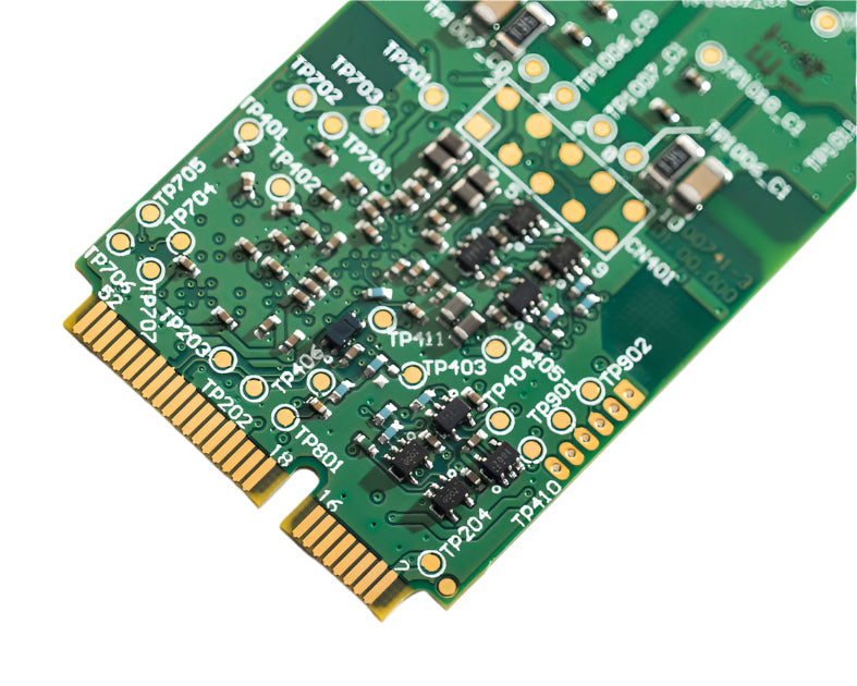 Kvaser KV-00743-7 Mini PCI Express 2xHS (2 CH) back left angled view