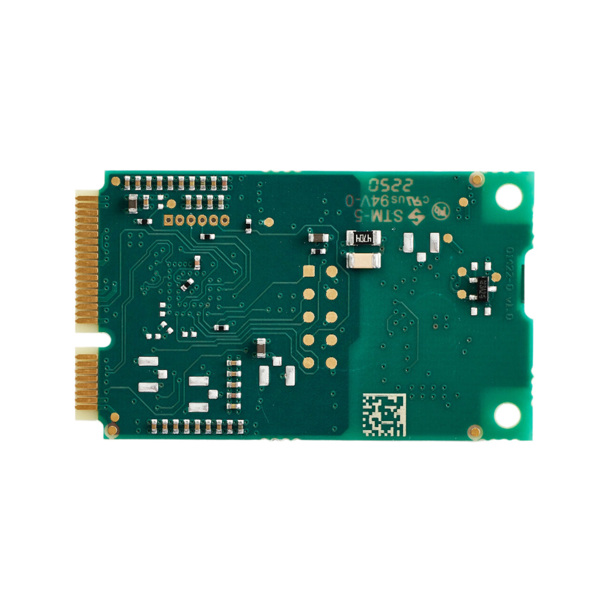 Kvaser KV-01420-6 Mini PCI Express 1xCAN v3 back bare circuit board view
