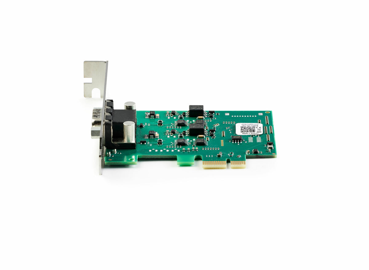 Kvaser PCIEcan 2xCAN v3 KV-01432-9 slanted front view 