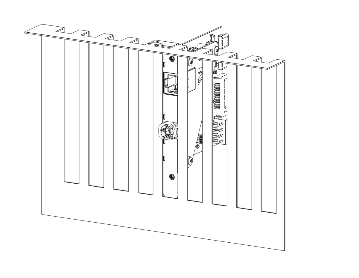 Kvaser Arcus ATX Bracket for 100/1000BASE-T1 H-MTD drawing gif