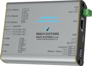 Mach Systems MA-100BASET1-MG front and right side view