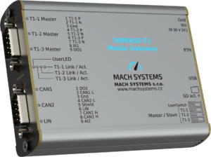 Mach Systems MA-100BASET1-MG top and side view