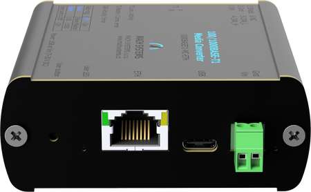 Mach Systems MA-1000BASET1-MC-HMTD 100_1000BASE-T1-Media-Converter-H-MTD right side view computer generated image