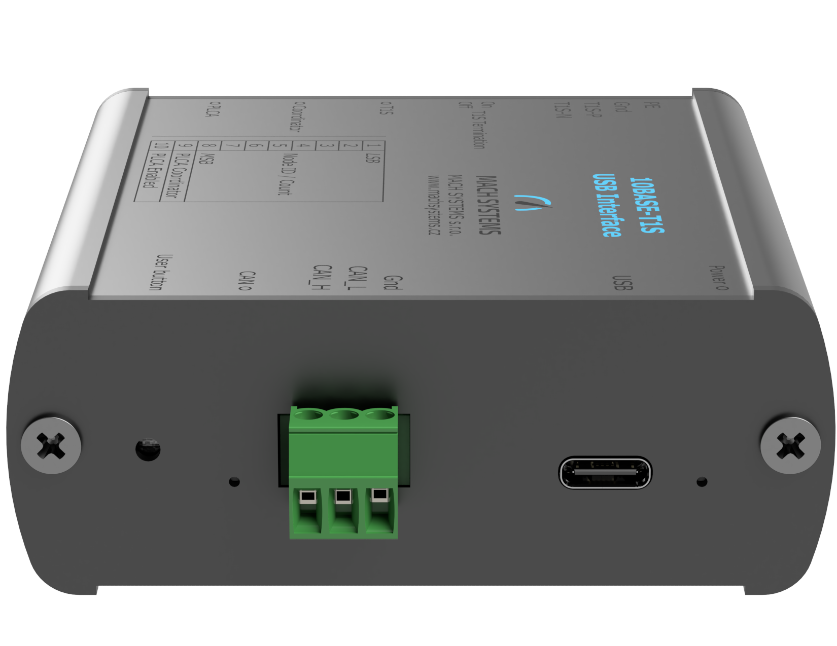 Mach Systems 10BASE-T1S-USB, MA-10BASET1S-USB-IF right side view