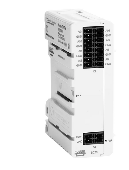 Kvaser KV-01066-6 DIN Rail add-on Analog right side view part of KV-01059-8 set