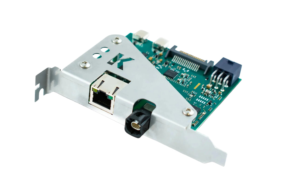 Kvaser Arcus 100/1000BASE-T1 H-MTD bracket full view