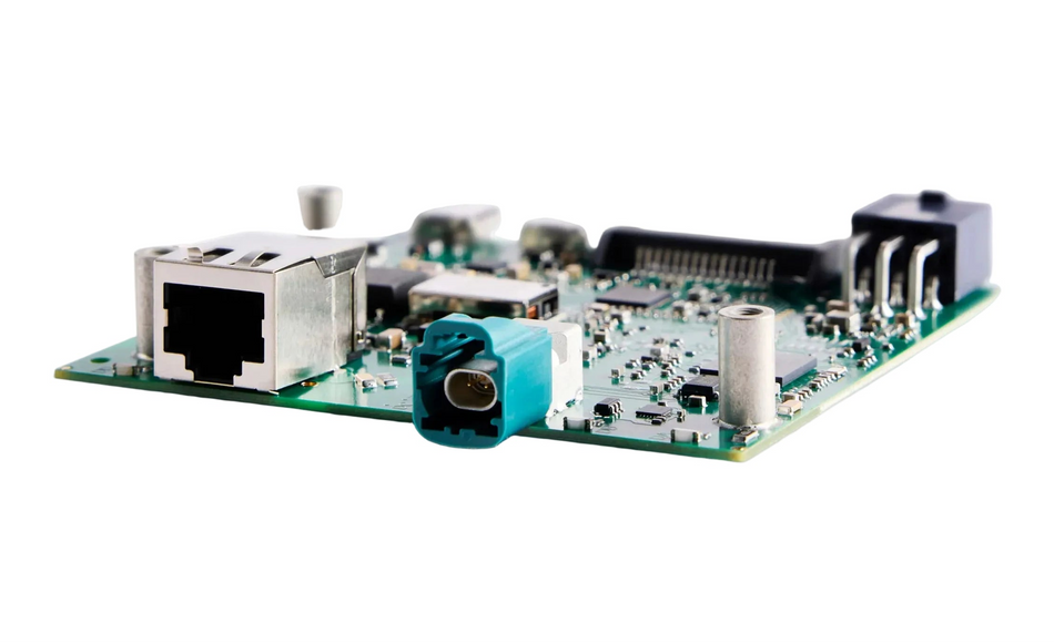 Kvaser Arcus 100/1000BASE-T1 H-MTD motherboard side view