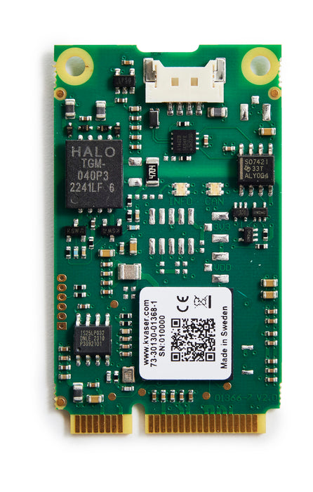Kvaser Mini PCIe 1xCAN FD vertical view