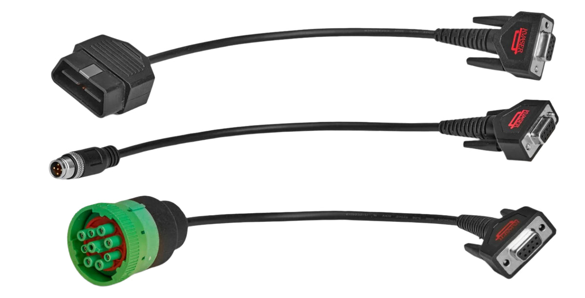 Kvaser 30 cm Adapter Cables three variants full view