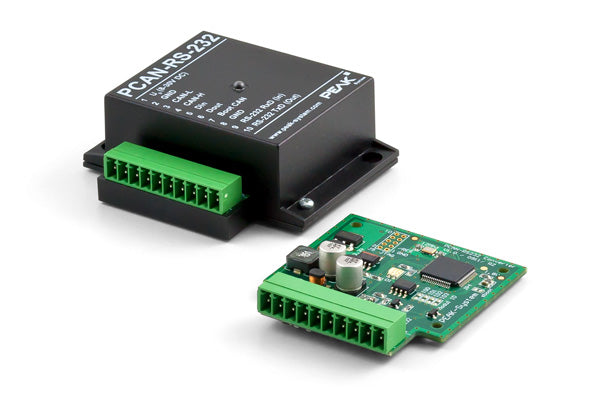 PEAK PCAN-RS-232 is a programmable module for the communication between RS-232 and CAN