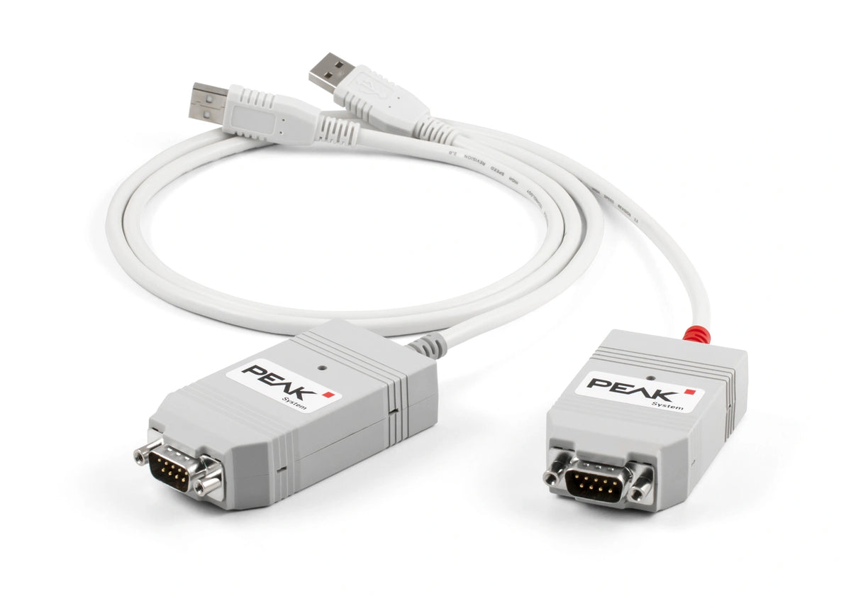 PEAK-System Technik IPEH-002021 PCAN USB Adapter product shot of two units