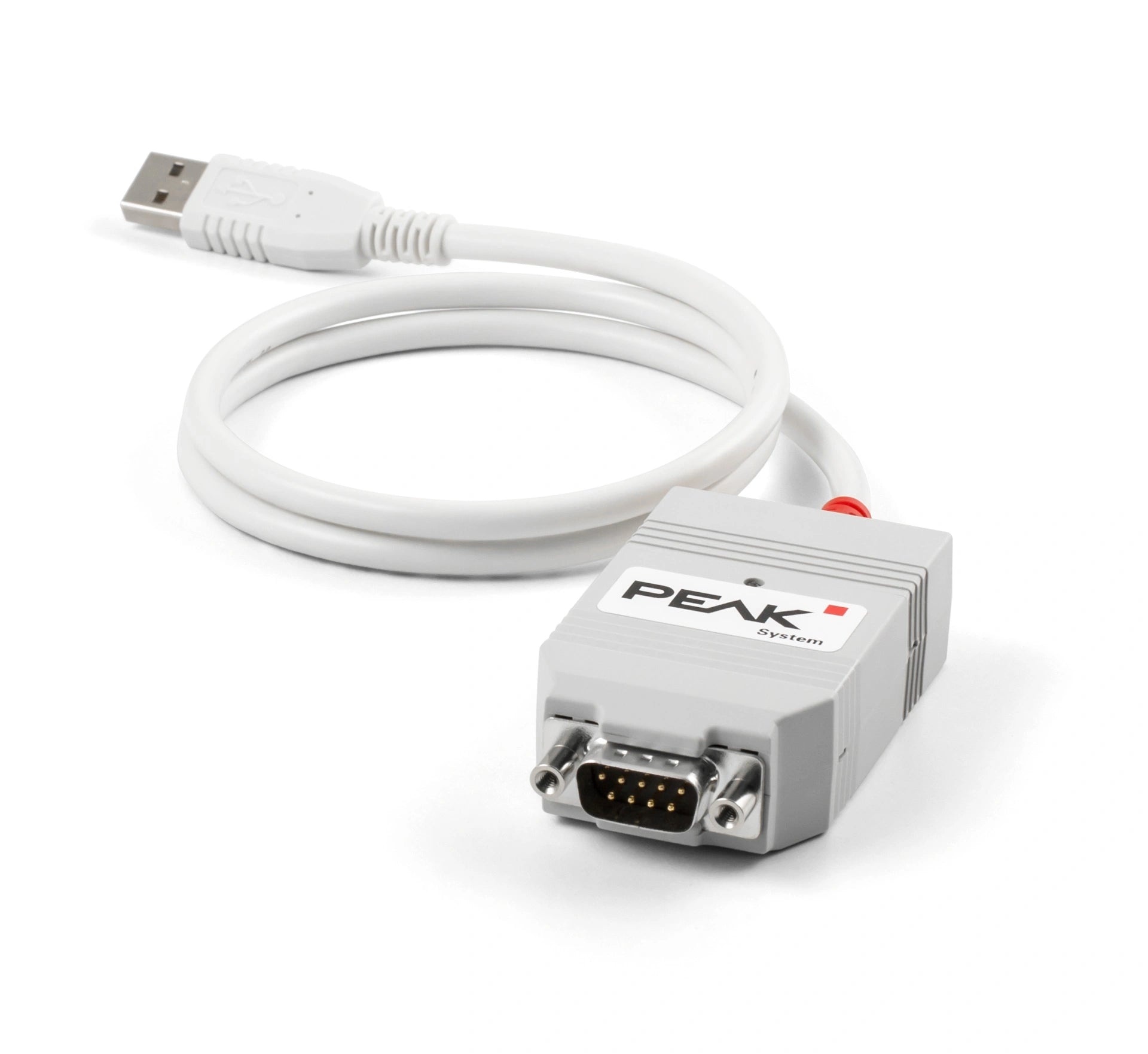 PEAK-System Technik IPEH-002021 PCAN USB Adapter product shot coiled cord