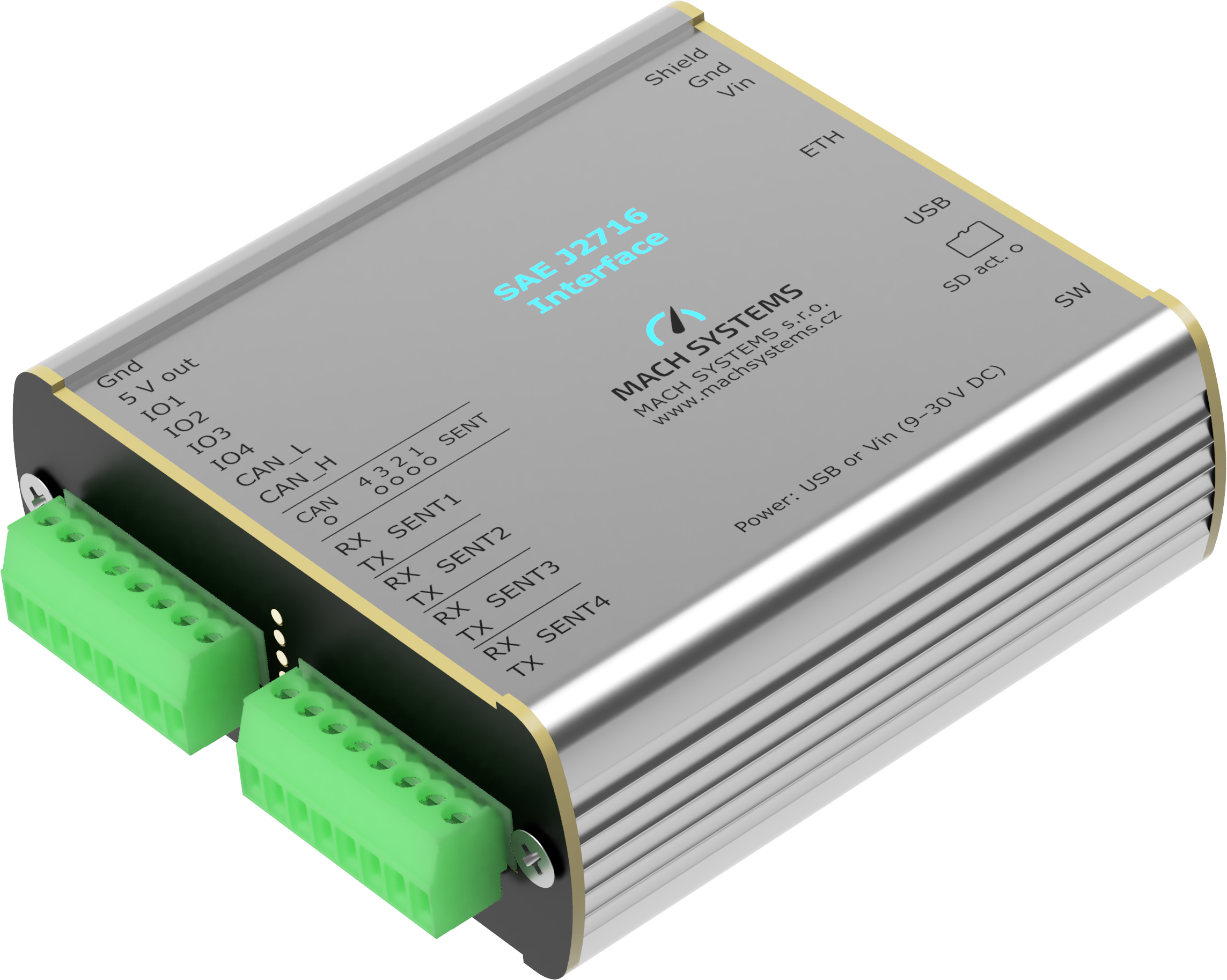 SAE J2716 (SENT) Interface - 4 channel SENT Gateway - Phytools
