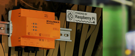 KUNBUS KU-PR100371 revpi flat s mounted side and front view