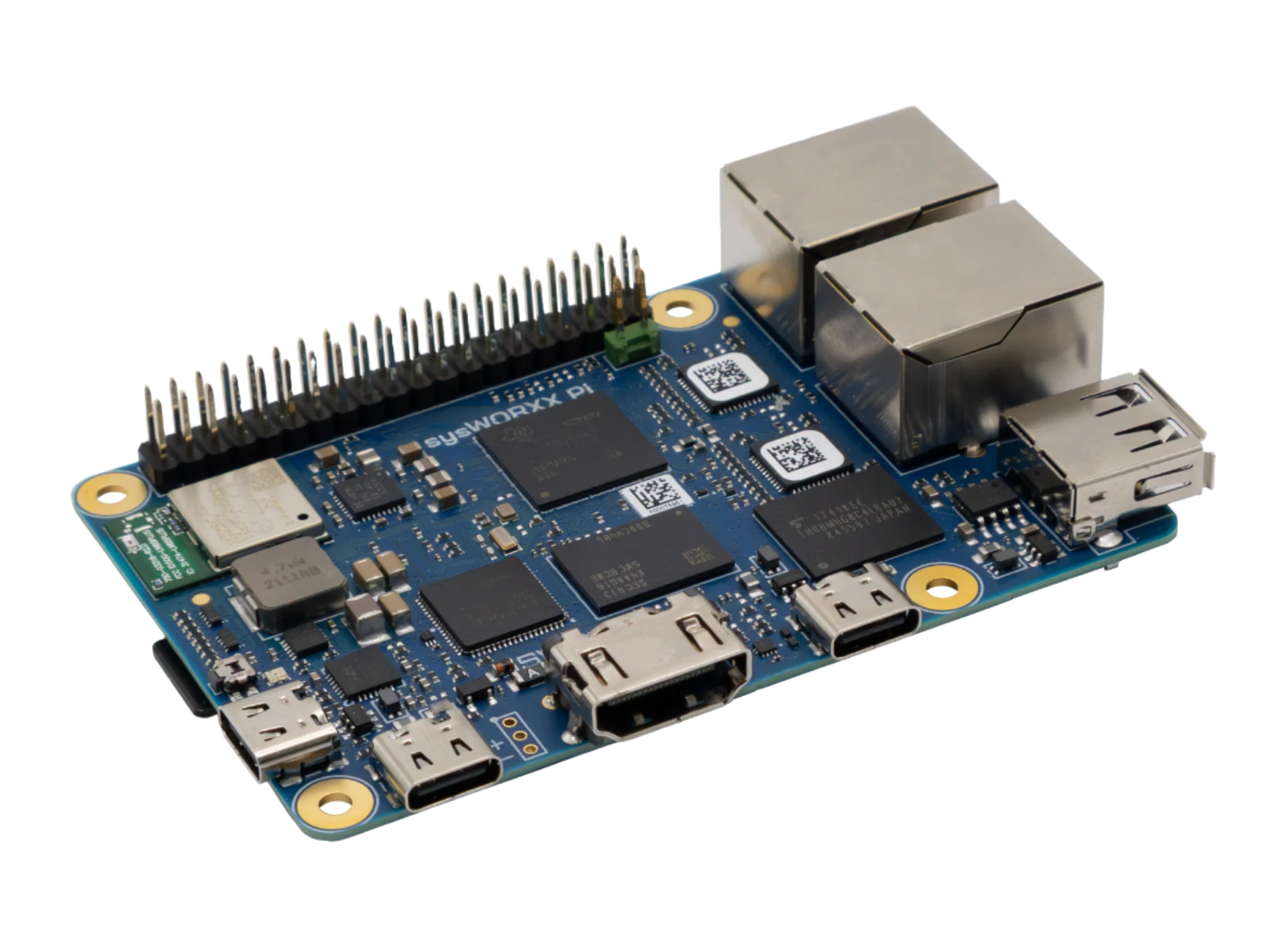 Sys Tec sys-pi-am62X bare board image slanted