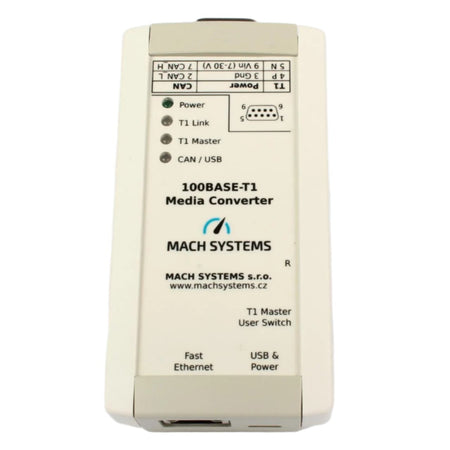 Mach Systems 100Base-T1 Media Converter front view