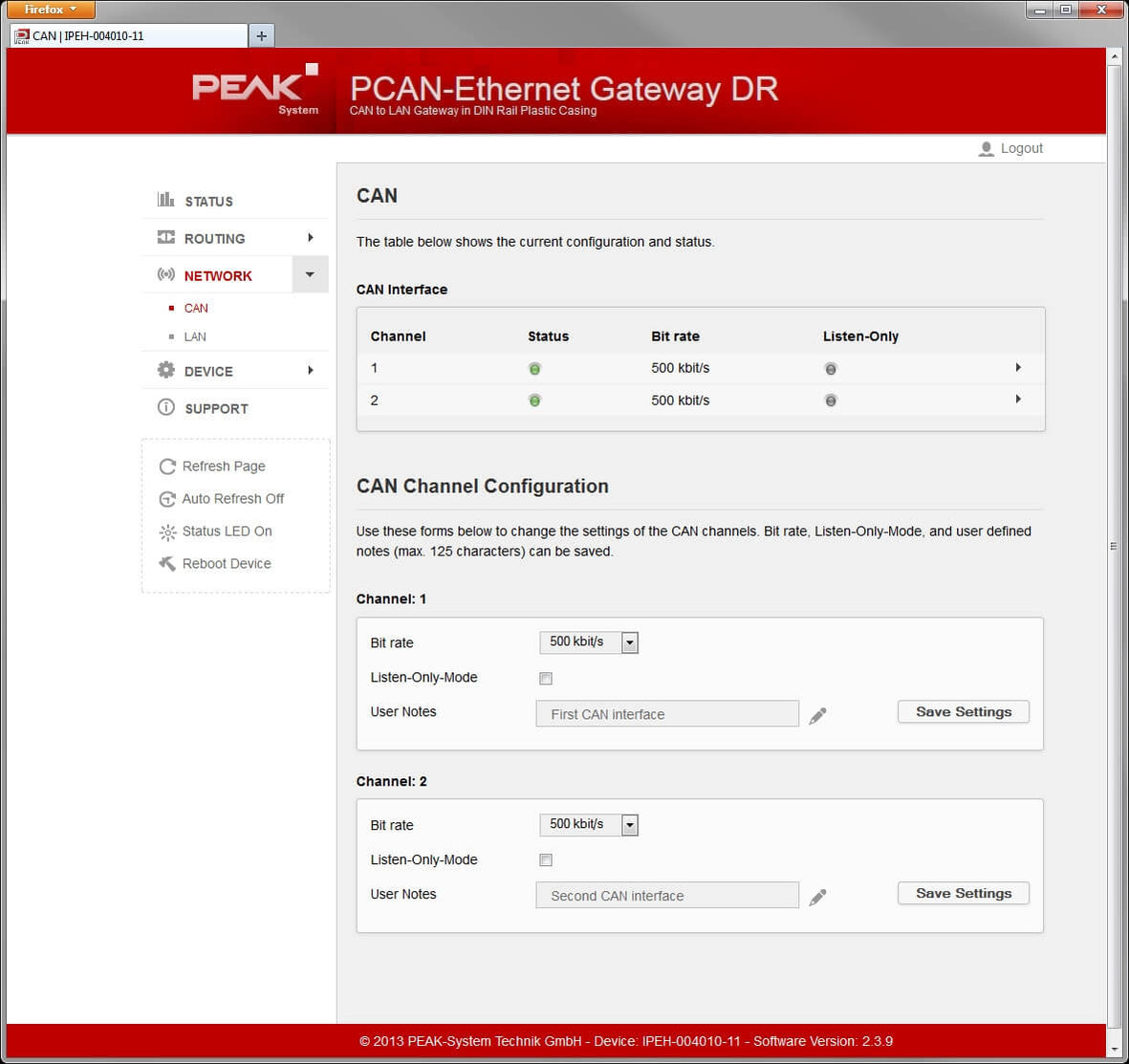 PCAN-Wireless Gateway - CAN to WLAN Gateway — Phytools