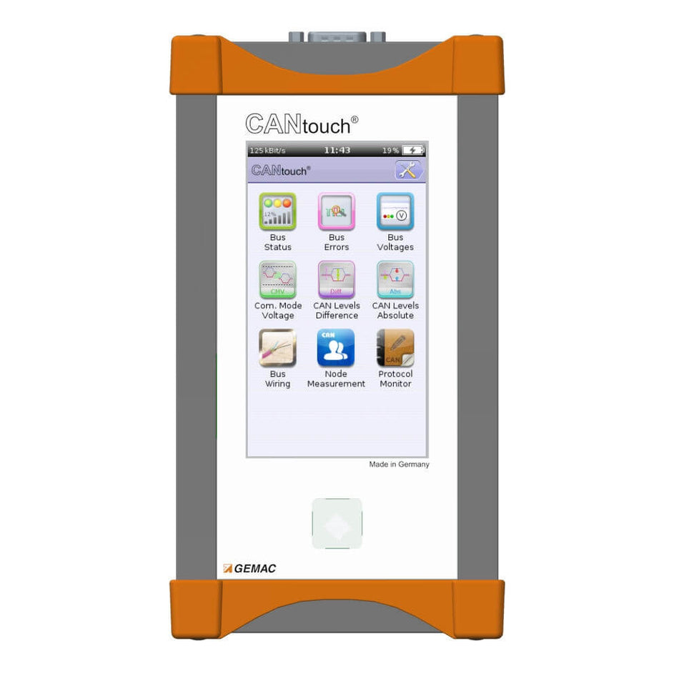 GEMAC PR-22580-00 CANtouch applications screen view