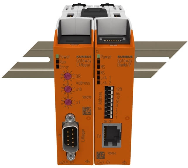 Kunbus KU-PR100069 Gateway Module - PROFIBUS Slave end view