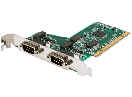 PCAN-PCI insert-card (1ch/2ch) IPEH-002065 and IPEH-002064 bare circuit board corner view