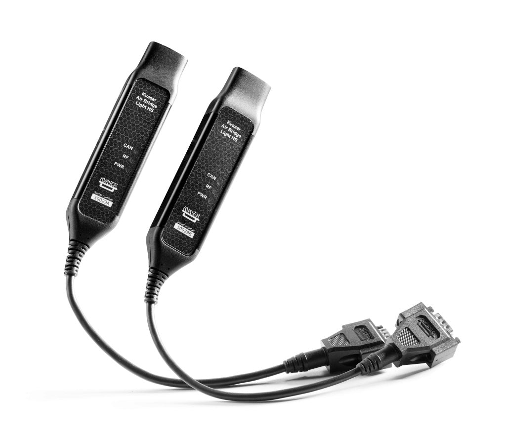 Kvaser Air Bridge Light HS (FCC) KV-01008-6 indicators and plug ends view