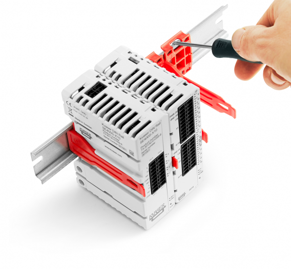 Kvaser KV-01066-6 DIN Rail add-on Analog mounting on rail view