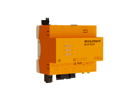 KUNBUS KU-PR100330 RevPi Flat 02 PR100330 front and left side view