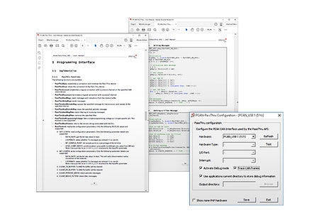 Peak System PCAN-Pass Thru API data view