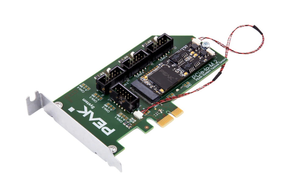 PEAK System Technik IPEH-003023 PCIe M.2 adapter top bare circuit board view