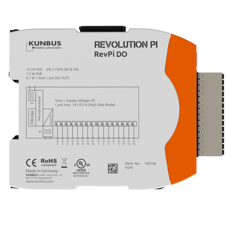 Kunbus KU-PR100196 RevPi DO Module side view