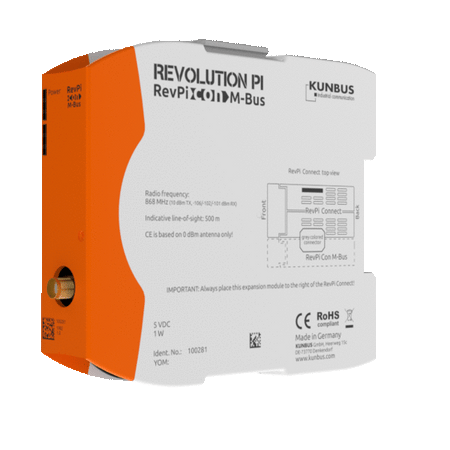 KUNBUS KU-PR100281 RevPi Con MBUS rotating gif view