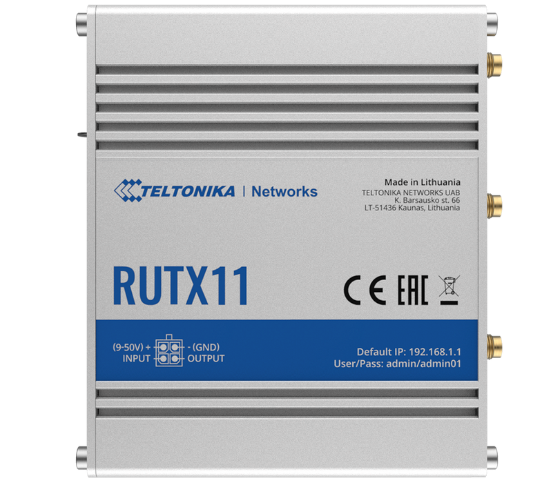 RUTX11 Industrial Dual-SIM Cellular Router