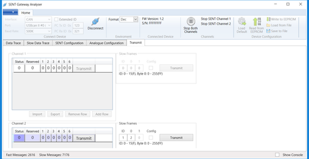 MACH SYSTEMS MA-SENT-can computer data screen: transmit
