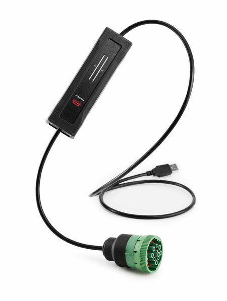 Kvaser U100 KV-01266-0 (J1939-13 Type II) product shot with cord end view