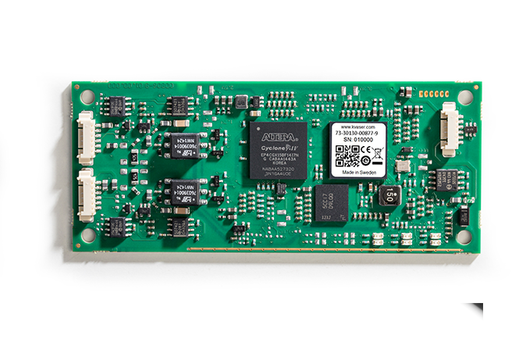 bare circuit board version of Kvaser USBcan Pro dual channel CAN interface top view