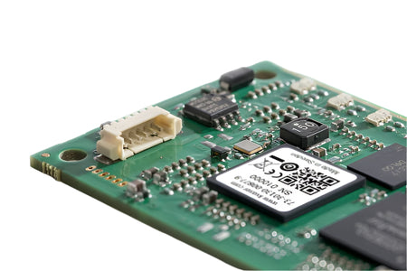 KV-00877-9 bare circuit board version of Kvaser USBcan Pro dual channel CAN interface side view