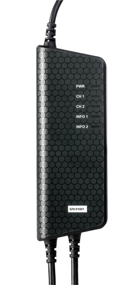 Kvaser KV-00965-3 Hybrid 2xCAN/LIN indicator close up