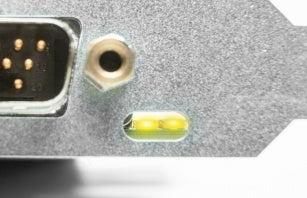 Kvaser Kvaser PCIEcan 4xHS view of indicator LED lights in yellow