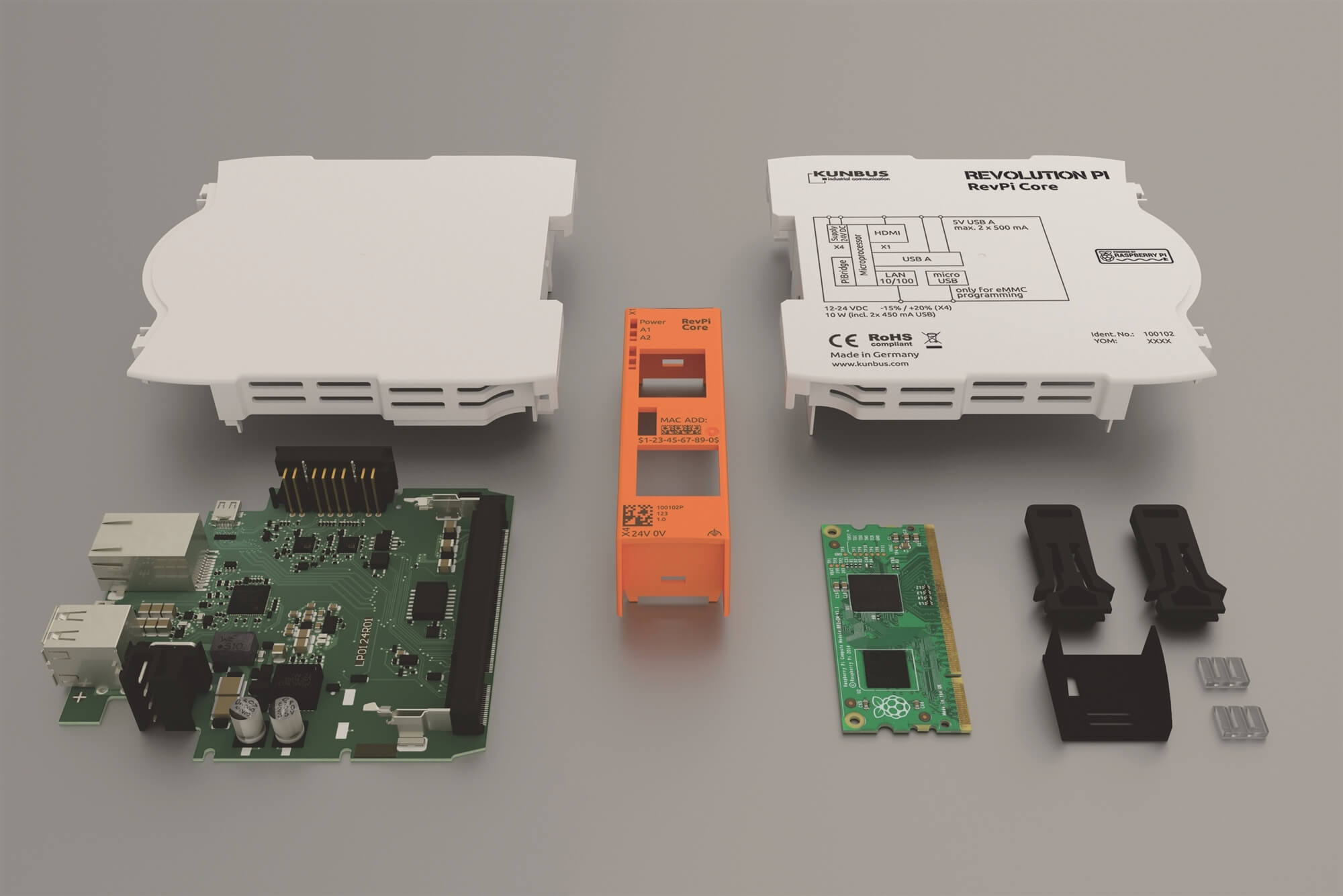 その他 KUNBUS Revolution Pi RevPi Core 3+ 32GB RevPi Core 3+ - Industrial PC Based on Raspberry Pi CM3+ | Phytools
