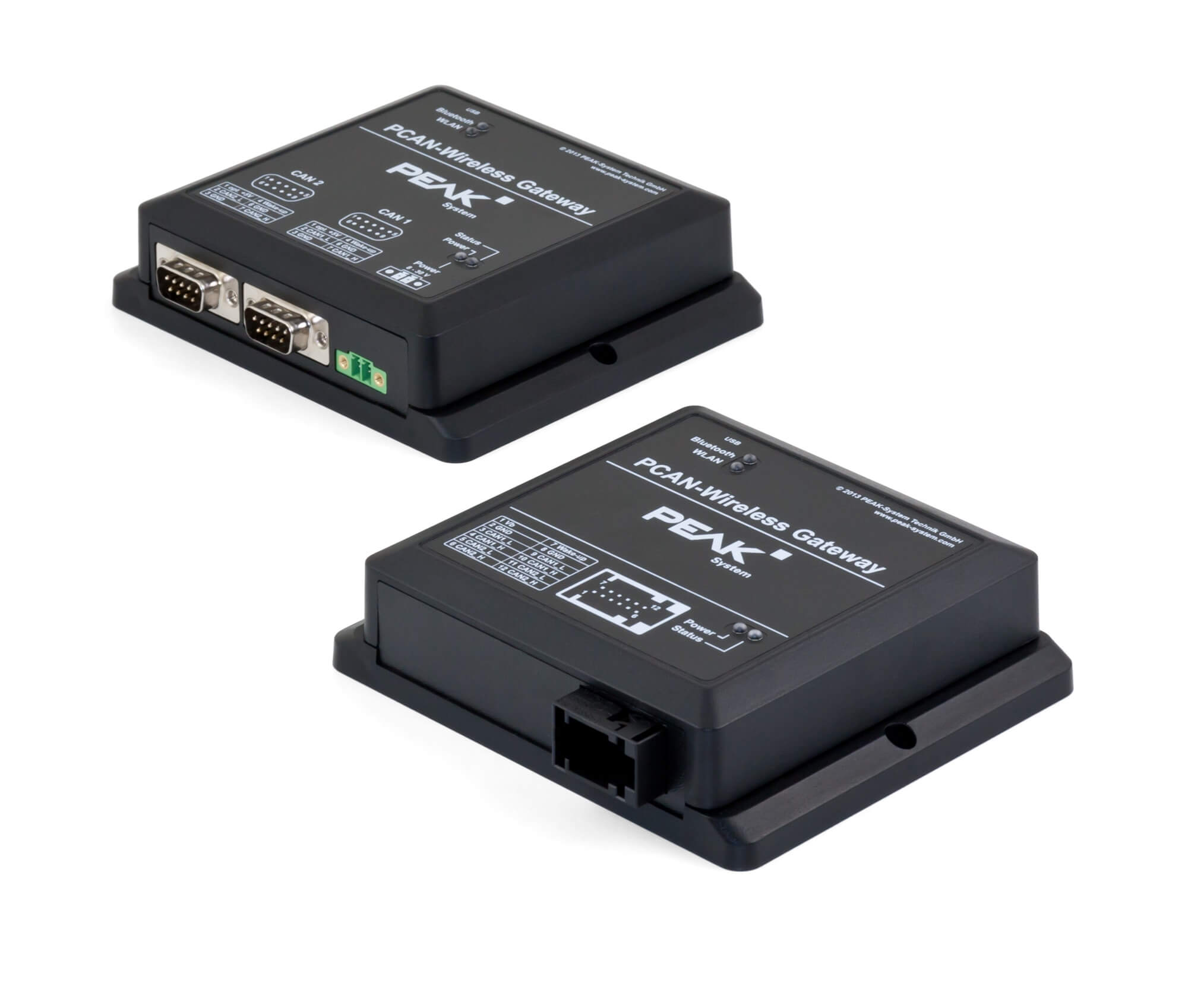 PEAK-System Technik IPEH-004020 PCAN-Wireless Gateway product shot two units shown