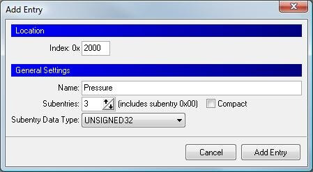 CANopen Architect Standard ES-SFT-CAEDP data screen 4